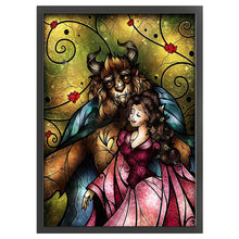Load image into Gallery viewer, Huancan - Disney Beauty And The Beast - 50*65CM 11CT 3 Stamped Cross Stitch