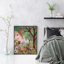 Load image into Gallery viewer, Huancan - House - 45*60CM 11CT 3 Stamped Cross Stitch