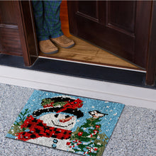Load image into Gallery viewer, Snowman And Birds On A Snowy Day - 52*38CM Carpet Embroidery