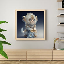 Load image into Gallery viewer, Huancan - Zodiac Sign - Monkey - 45*45CM 9CT 4 Stamped Cross Stitch