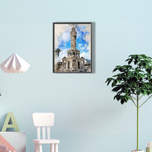Load image into Gallery viewer, Watercolor-Style Historical Sites 30*40CM(Canvas) Full Round Drill Diamond Painting