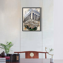 Load image into Gallery viewer, Watercolor-Style Historical Sites 30*40CM(Canvas) Full Round Drill Diamond Painting