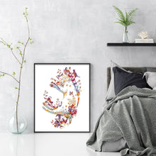 Load image into Gallery viewer, Yishu - Flower And Animal - Sleeping Cat - 50*60CM 11CT 3 Stamped Cross Stitch