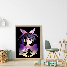 Load image into Gallery viewer, Huancan - Girl Silhouette - 40*55CM 11CT 3 Stamped Cross Stitch