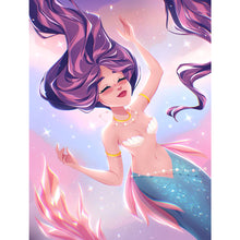 Load image into Gallery viewer, Huancan - Long-Haired Girl - 40*55CM 11CT 3 Stamped Cross Stitch