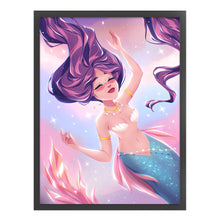 Load image into Gallery viewer, Huancan - Long-Haired Girl - 40*55CM 11CT 3 Stamped Cross Stitch