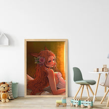 Load image into Gallery viewer, Huancan - Girl - 50*70CM 11CT 3 Stamped Cross Stitch