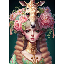 Load image into Gallery viewer, Huancan - Girl - 45*65CM 11CT 3 Stamped Cross Stitch