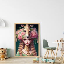 Load image into Gallery viewer, Huancan - Girl - 45*65CM 11CT 3 Stamped Cross Stitch