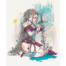 Load image into Gallery viewer, Huancan - Girl - 45*55CM 11CT 3 Stamped Cross Stitch