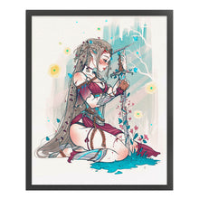 Load image into Gallery viewer, Huancan - Girl - 45*55CM 11CT 3 Stamped Cross Stitch