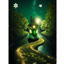Load image into Gallery viewer, Fluent Green Lake 30*40CM(Canvas) Full Round Drill Diamond Painting