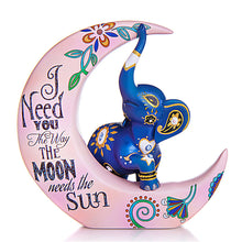 Load image into Gallery viewer, Yishu - Moon And Baby Elephant - 50*50CM 11CT 3 Stamped Cross Stitch