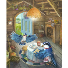 Load image into Gallery viewer, Huancan - Bird: White-Browed Blue Flycatcher - 40*50CM 14CT 2 Stamped Cross Stitch