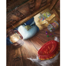 Load image into Gallery viewer, Huancan - Bird: White-Browed Blue Flycatcher - 40*50CM 14CT 2 Stamped Cross Stitch