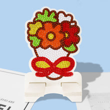 Load image into Gallery viewer, DIY Diamond Painting Phone Holder for Desktop Crystal Resin Craft (Flower 1)
