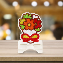 Load image into Gallery viewer, DIY Diamond Painting Phone Holder for Desktop Crystal Resin Craft (Flower 1)