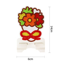 Load image into Gallery viewer, DIY Diamond Painting Phone Holder for Desktop Crystal Resin Craft (Flower 1)