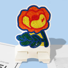 Load image into Gallery viewer, DIY Diamond Painting Phone Holder for Desktop Crystal Resin Craft (Flower 2)