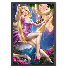 Load image into Gallery viewer, Huancan - Disney Princess Rapunzel - 45*65CM 11CT 3 Stamped Cross Stitch