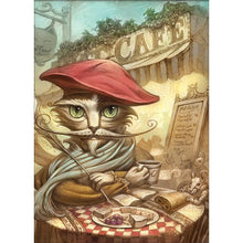 Load image into Gallery viewer, Yishu - Cat - 50*65CM 11CT 3 Stamped Cross Stitch