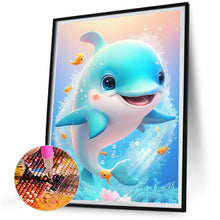 Load image into Gallery viewer, Playful Dolphin 30*40CM(Canvas) Full Round Drill Diamond Painting