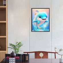 Load image into Gallery viewer, Playful Dolphin 30*40CM(Canvas) Full Round Drill Diamond Painting
