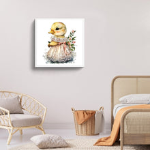 Load image into Gallery viewer, Duckling In A Dress 30*30CM(Canvas) Full Round Drill Diamond Painting