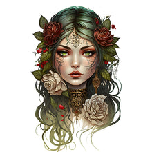 Load image into Gallery viewer, Gothic Girl 30*40CM(Canvas) Full Round Drill Diamond Painting