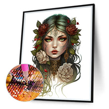 Load image into Gallery viewer, Gothic Girl 30*40CM(Canvas) Full Round Drill Diamond Painting
