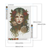 Load image into Gallery viewer, Gothic Girl 30*40CM(Canvas) Full Round Drill Diamond Painting