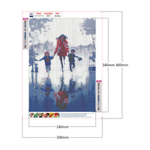 Load image into Gallery viewer, Running In The Rain 30*40CM(Canvas) Full Round Drill Diamond Painting