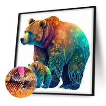 Load image into Gallery viewer, Bear And Cub 30*30CM(Canvas) Full Round Drill Diamond Painting