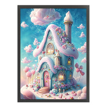 Load image into Gallery viewer, Yishu - Blue Dream Cottage - 50*65CM 11CT 3 Stamped Cross Stitch