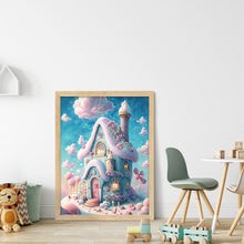 Load image into Gallery viewer, Yishu - Blue Dream Cottage - 50*65CM 11CT 3 Stamped Cross Stitch