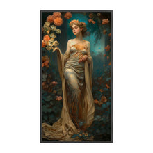 Load image into Gallery viewer, Yishu - Classic Elegant Woman And Flowers - 50*90CM 11CT 3 Stamped Cross Stitch