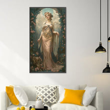 Load image into Gallery viewer, Yishu - Classic Elegant Woman And Flowers - 50*90CM 11CT 3 Stamped Cross Stitch