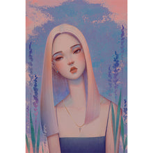 Load image into Gallery viewer, Woman With Tilted Head 40*60CM(Canvas) Full Round Drill Diamond Painting