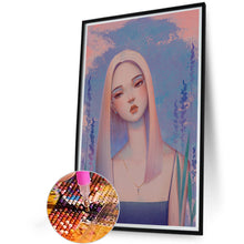 Load image into Gallery viewer, Woman With Tilted Head 40*60CM(Canvas) Full Round Drill Diamond Painting