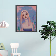 Load image into Gallery viewer, Woman With Tilted Head 40*60CM(Canvas) Full Round Drill Diamond Painting