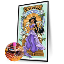 Load image into Gallery viewer, Princess Jasmine 40*70CM(Canvas) Full Round Drill Diamond Painting