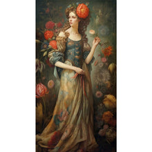 Load image into Gallery viewer, Yishu - Lady - 50*90CM 11CT 3 Stamped Cross Stitch
