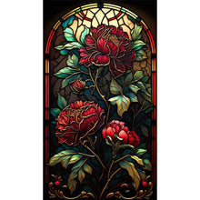 Load image into Gallery viewer, Flaming Roses 40*70CM(Canvas) Full Round Drill Diamond Painting