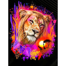 Load image into Gallery viewer, Colorful Lions 30*40CM(Canvas) Full Round Drill Diamond Painting