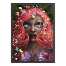 Load image into Gallery viewer, Yishu - Big-Eyed Girl - 40*55CM 11CT 3 Stamped Cross Stitch