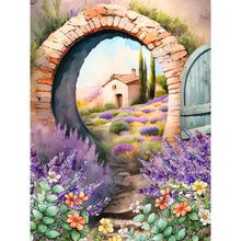 Load image into Gallery viewer, Lavender Cottage 30*40CM(Canvas) Full Round Drill Diamond Painting