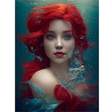 Load image into Gallery viewer, Red-Haired Woman 30*40CM(Canvas) Full Round Drill Diamond Painting