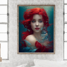 Load image into Gallery viewer, Red-Haired Woman 30*40CM(Canvas) Full Round Drill Diamond Painting