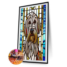 Load image into Gallery viewer, Stained Glass Art - Labrador 40*60CM(Canvas) Full Round Drill Diamond Painting