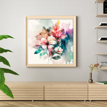 Load image into Gallery viewer, DIY - Little White Flower - 50*50CM 11CT 3 Stamped Cross Stitch